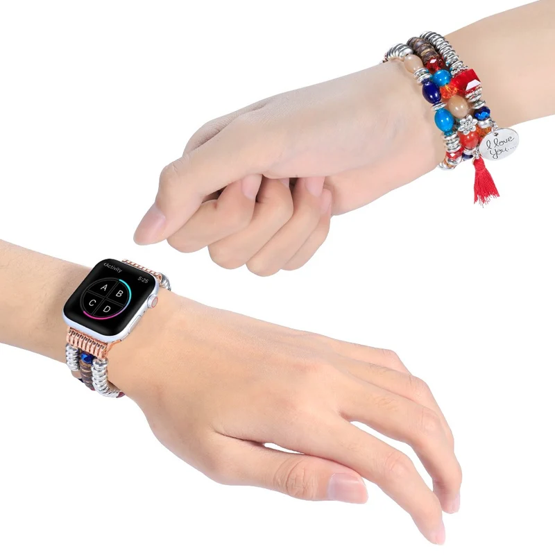Modisch Apple Watch Series 7 41mm Textil / Nylon armband