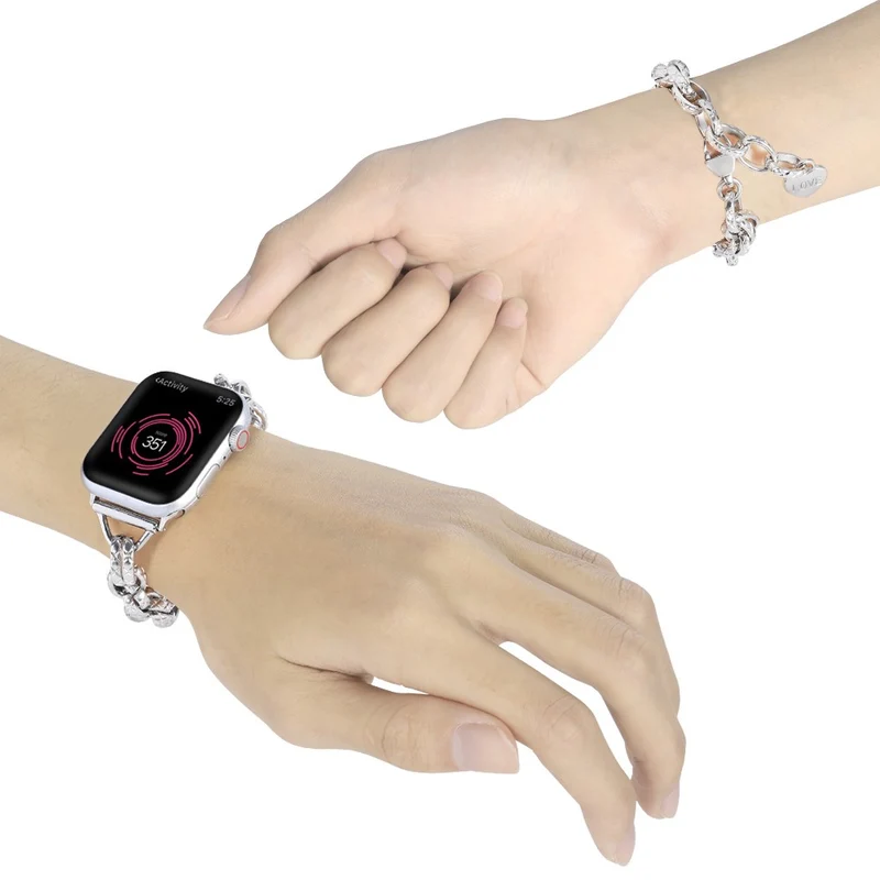 Haltbar Apple Watch Series 7 41mm Metall armband
