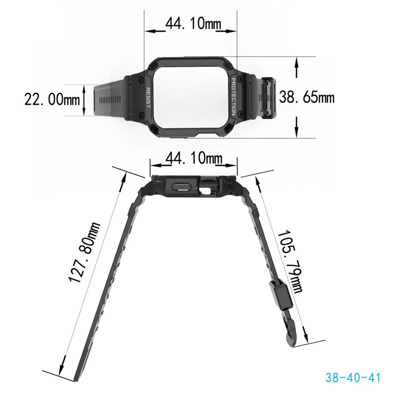 Sehr schön Apple Watch Series 7 41mm Silikon / TPU armband