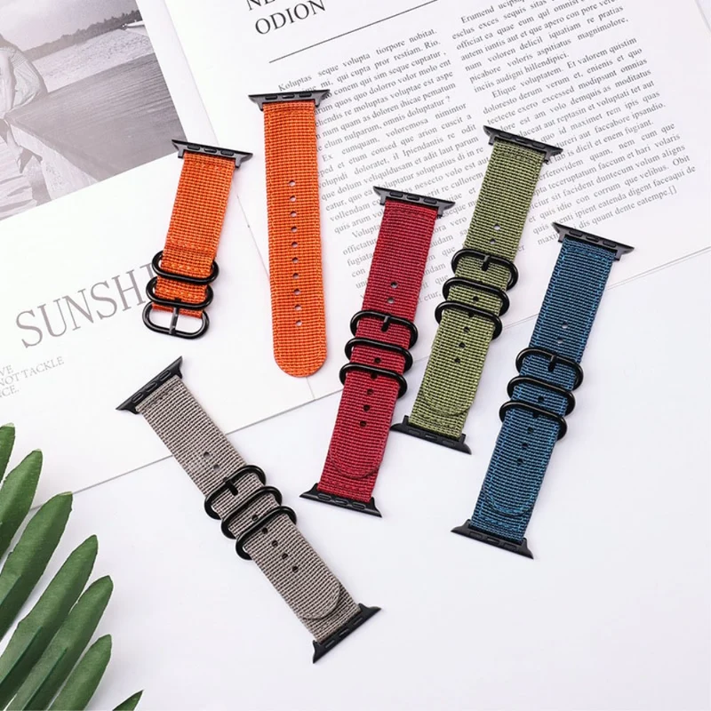 Elegant Apple Watch Series 7 41mm Textil / Nylon armband