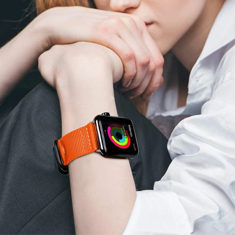 Elegant Apple Watch Series 7 41mm Textil / Nylon armband