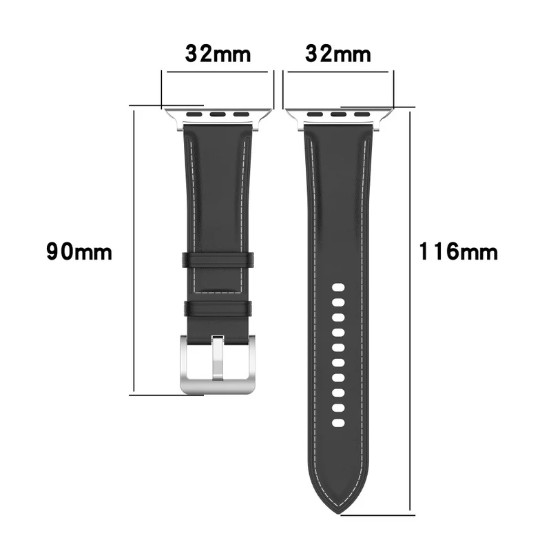 Fantastisch Apple Watch Series 7 41mm Echtes Leder armband