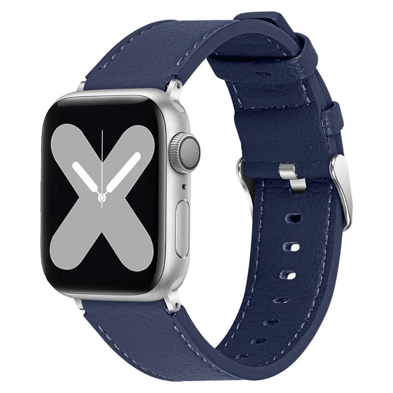 Zeitlos Apple Watch Series 7 41mm Echtes Leder armband
