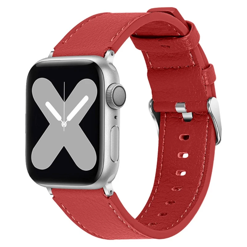 Zeitlos Apple Watch Series 7 41mm Echtes Leder armband