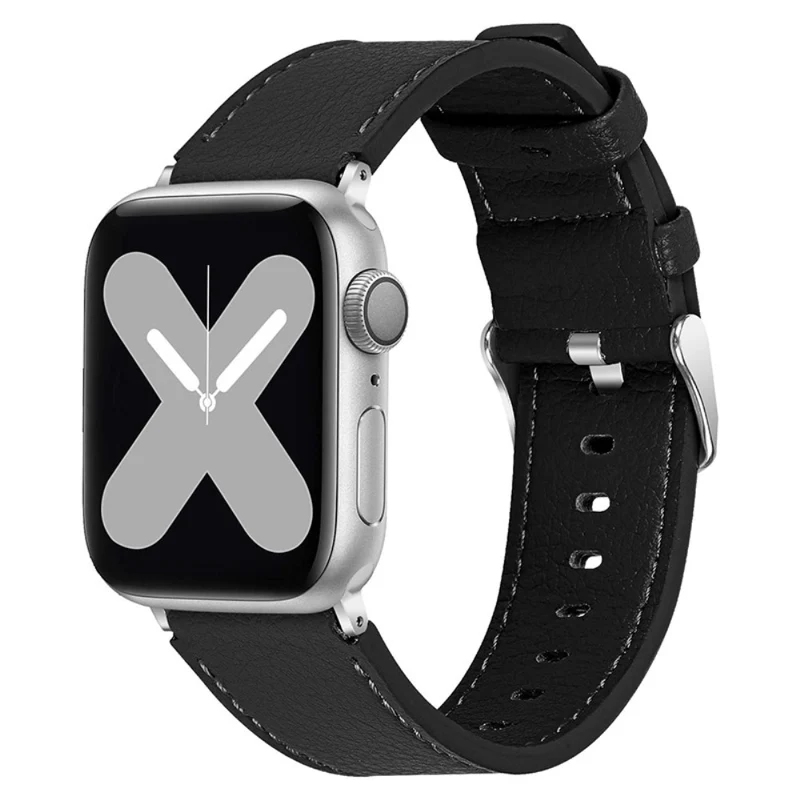 Zeitlos Apple Watch Series 7 41mm Echtes Leder armband