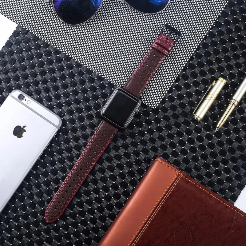 Robust Apple Watch Series 4 40mm Echtes Leder armband