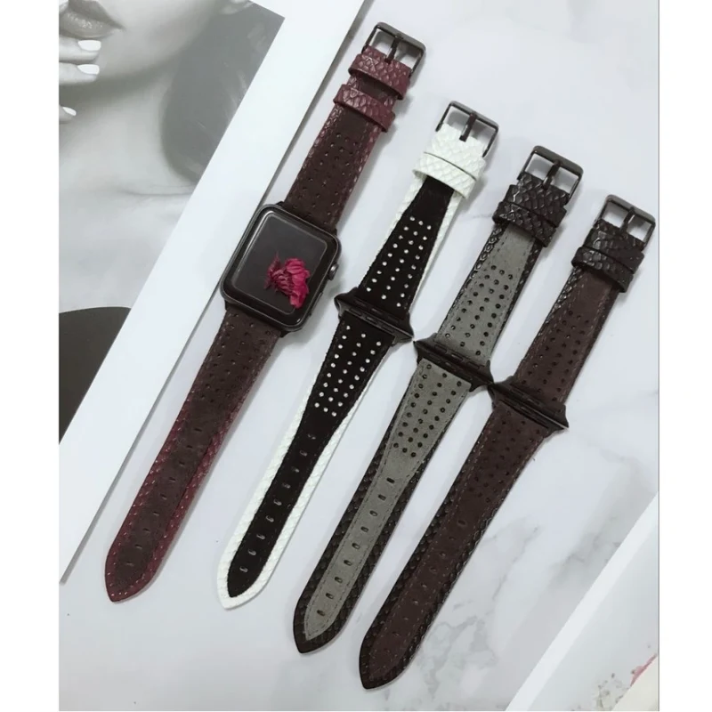 Sehr haltbar Apple Watch Series 4 40mm Echtes Leder armband