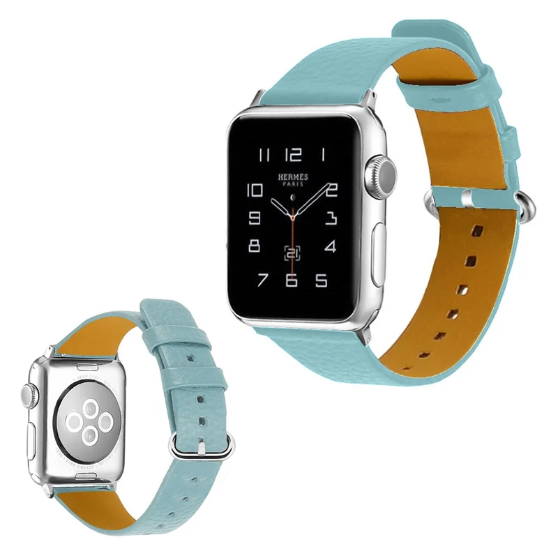 Exquisit Apple Watch Series 1-3 42mm Echtes Leder armband