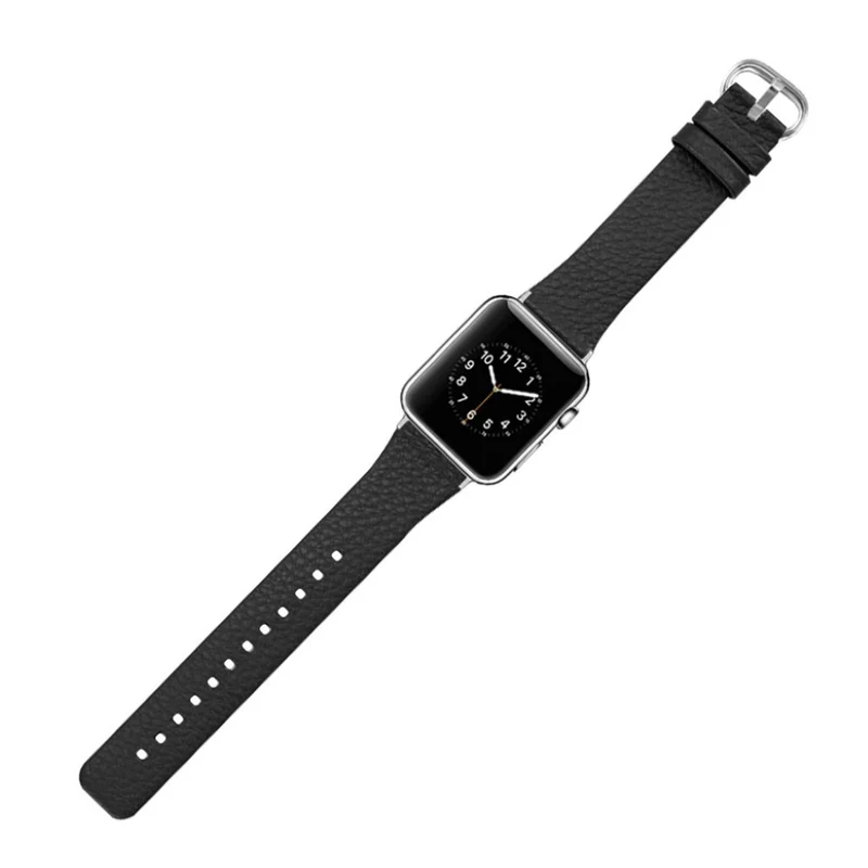 Exquisit Apple Watch Series 1-3 42mm Echtes Leder armband