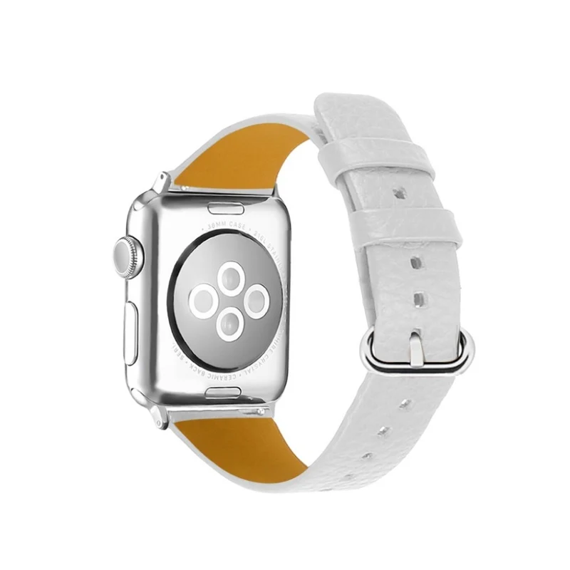 Exquisit Apple Watch Series 1-3 42mm Echtes Leder armband