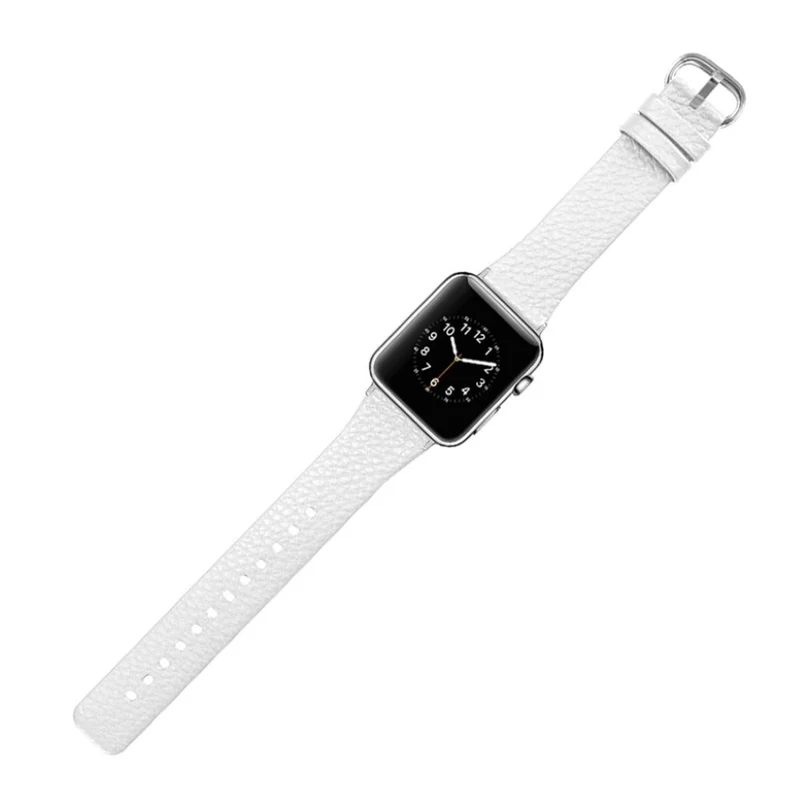 Exquisit Apple Watch Series 1-3 42mm Echtes Leder armband