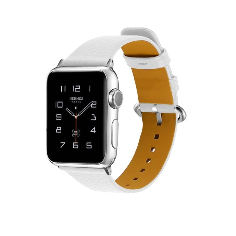 Exquisit Apple Watch Series 1-3 42mm Echtes Leder armband