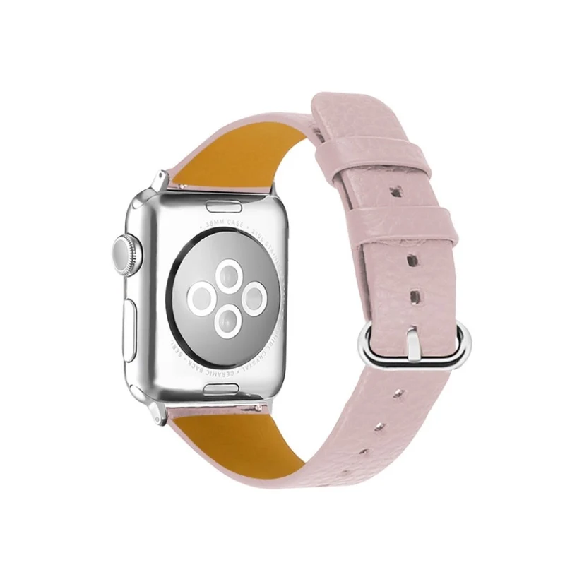 Exquisit Apple Watch Series 1-3 42mm Echtes Leder armband