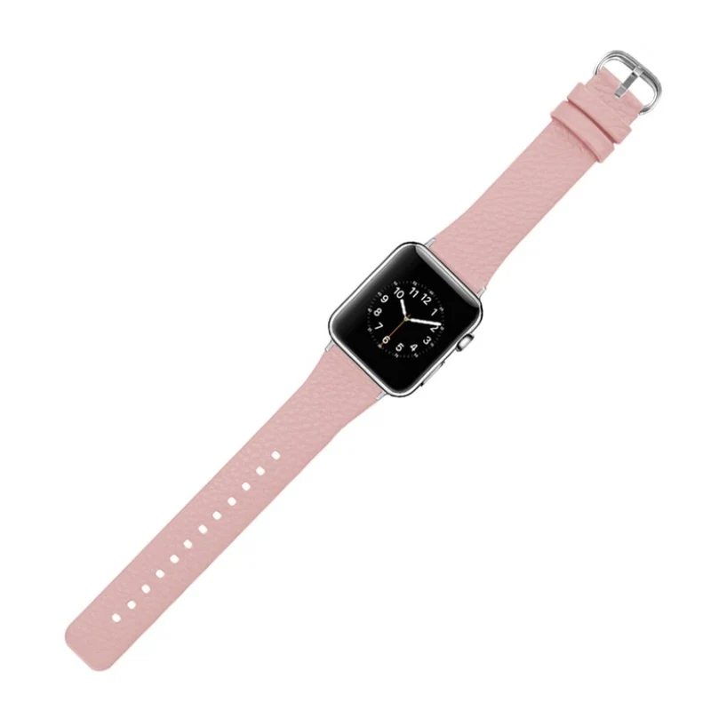 Exquisit Apple Watch Series 1-3 42mm Echtes Leder armband
