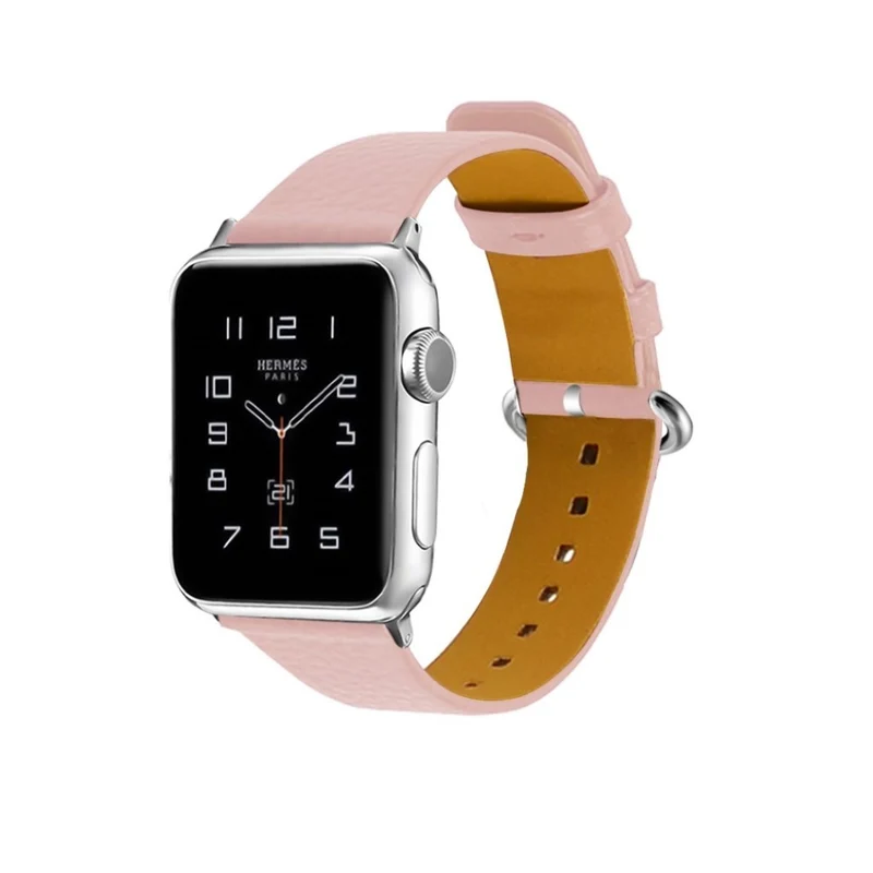 Exquisit Apple Watch Series 1-3 42mm Echtes Leder armband