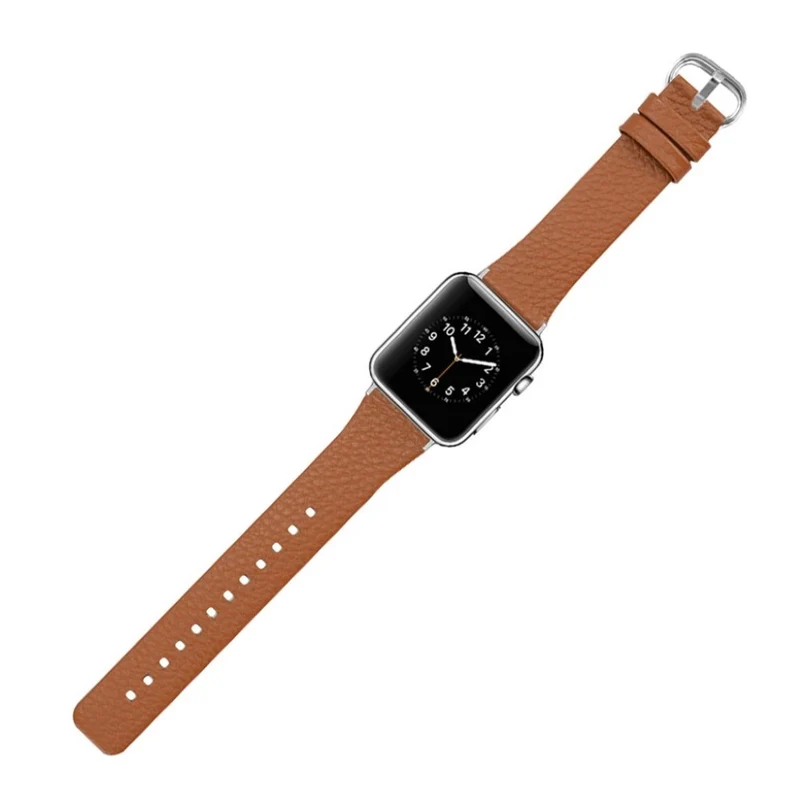 Exquisit Apple Watch Series 1-3 42mm Echtes Leder armband