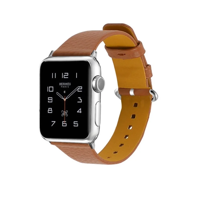 Exquisit Apple Watch Series 1-3 42mm Echtes Leder armband