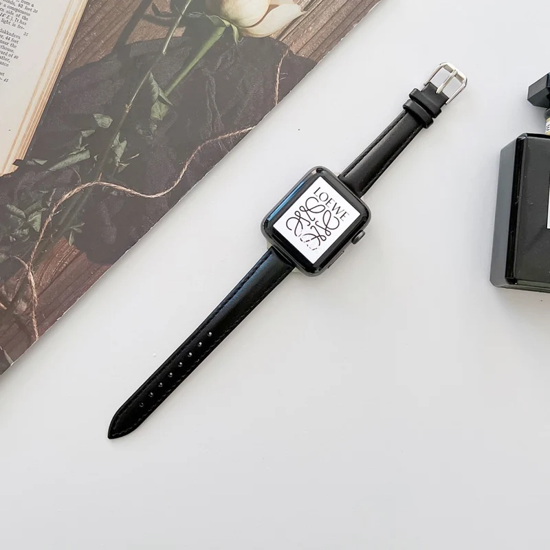 Absolut süß Apple Watch Series 7 45mm Echtes Leder armband