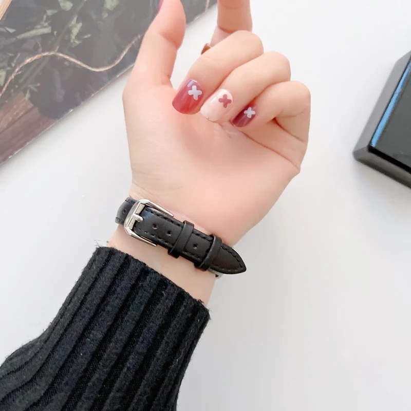 Absolut süß Apple Watch Series 7 45mm Echtes Leder armband