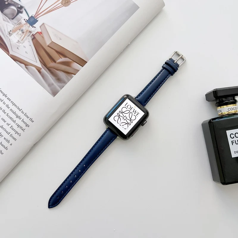 Absolut süß Apple Watch Series 7 45mm Echtes Leder armband