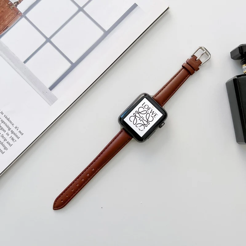Absolut süß Apple Watch Series 7 45mm Echtes Leder armband