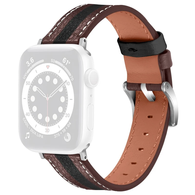Dauerhaft Apple Watch Series 7 45mm Echtes Leder armband