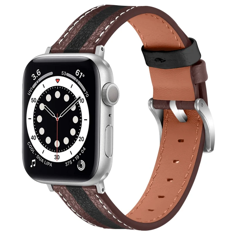 Dauerhaft Apple Watch Series 7 45mm Echtes Leder armband