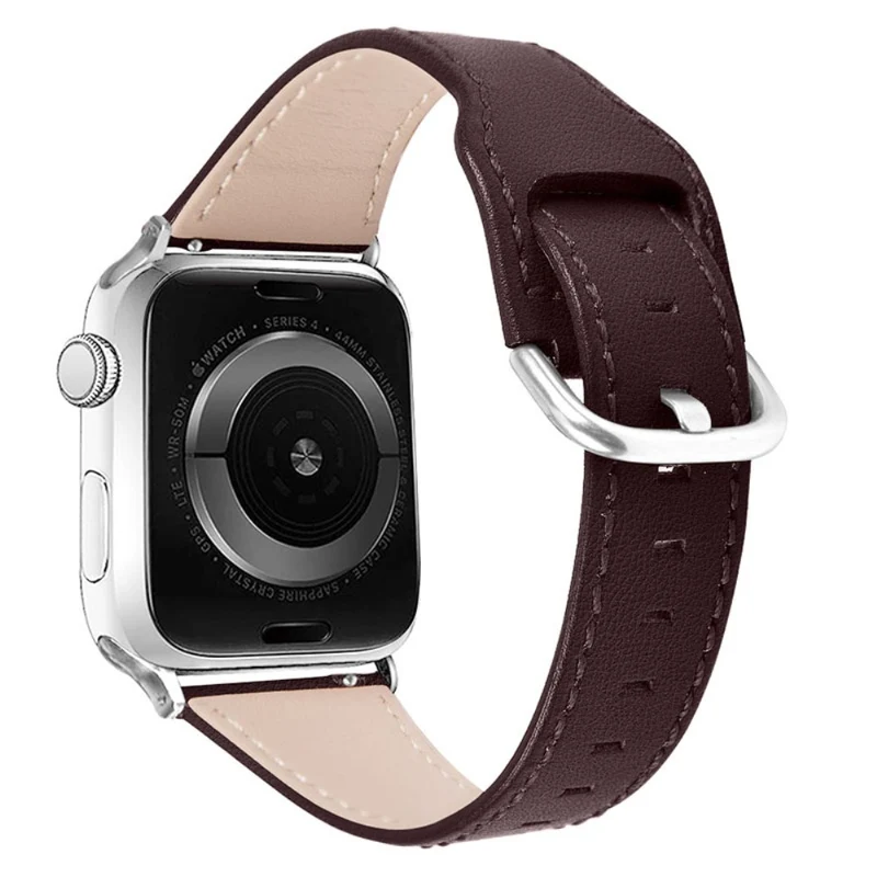 Sehr gut Apple Watch Series 7 45mm Echtes Leder armband