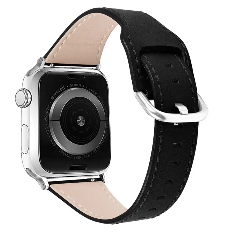 Sehr gut Apple Watch Series 7 45mm Echtes Leder armband