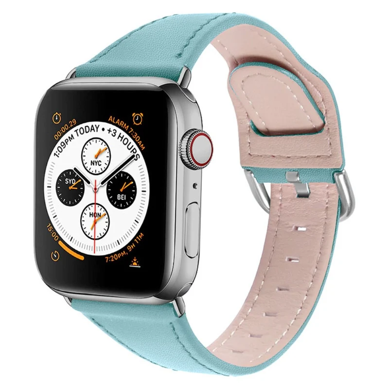 Sehr gut Apple Watch Series 7 45mm Echtes Leder armband