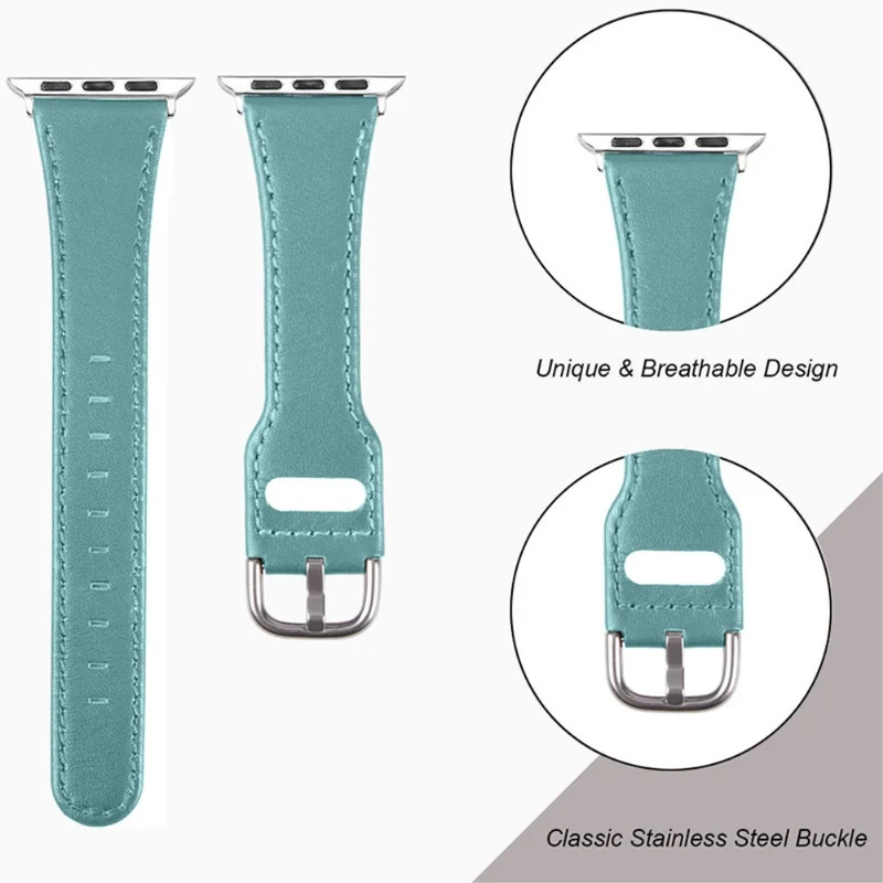 Sehr gut Apple Watch Series 7 45mm Echtes Leder armband