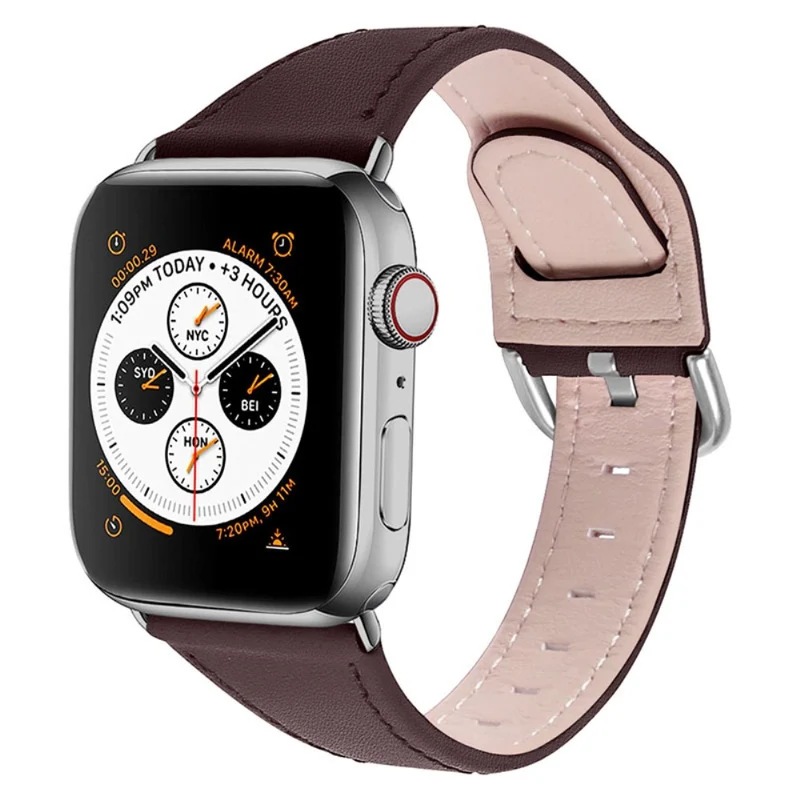 Sehr gut Apple Watch Series 7 45mm Echtes Leder armband