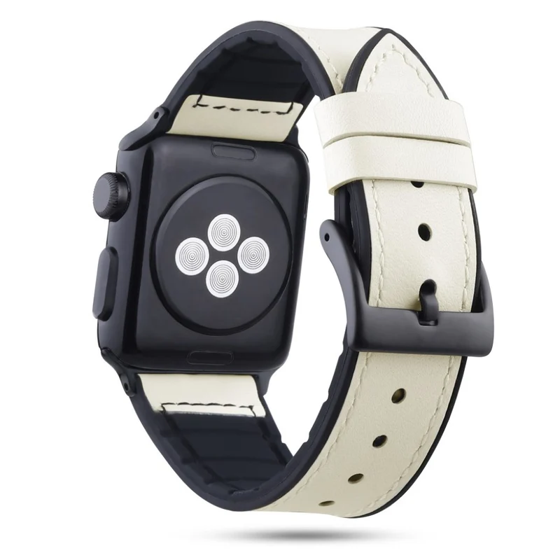 Bequem Apple Watch Series 4 44mm Echtes Leder armband