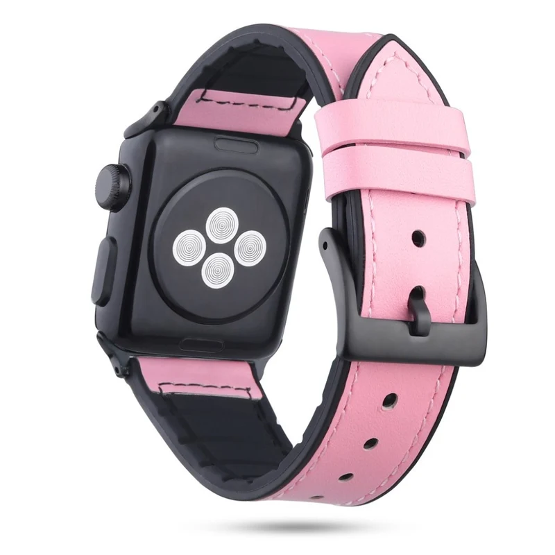 Bequem Apple Watch Series 4 44mm Echtes Leder armband