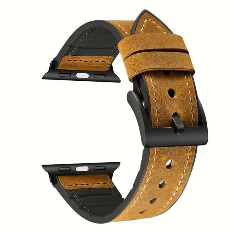 Bequem Apple Watch Series 4 44mm Echtes Leder armband