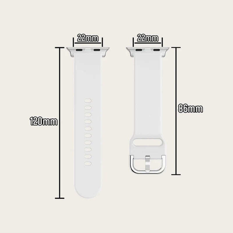Elegant Apple Watch Series 7 41mm Silikon / TPU armband