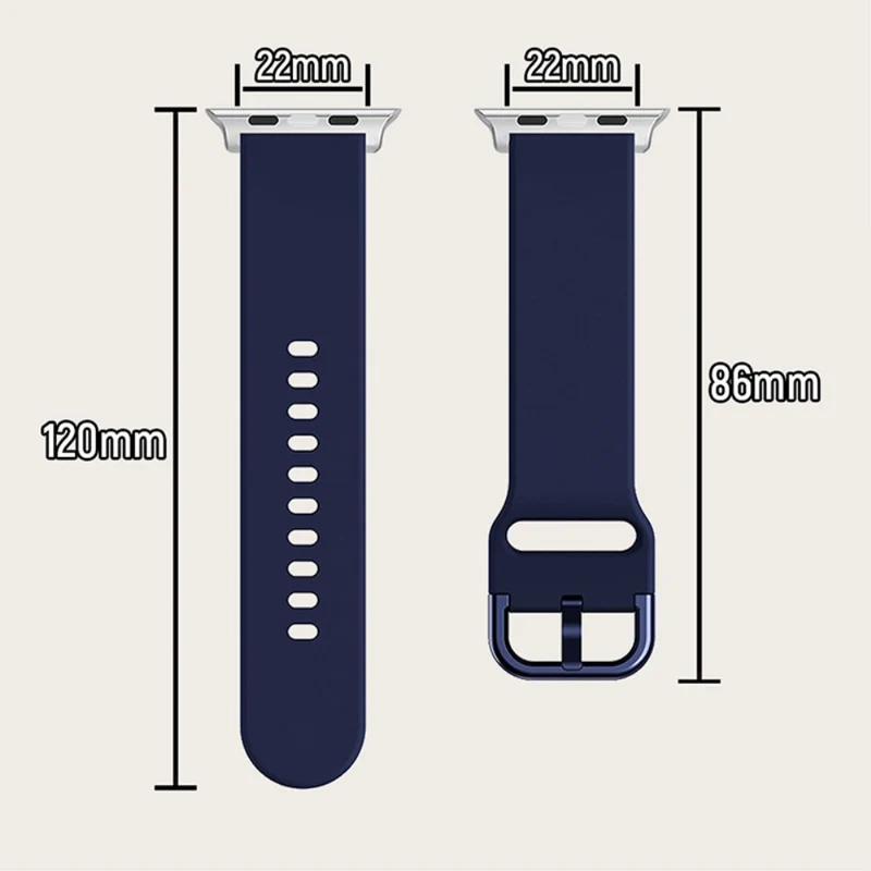 Elegant Apple Watch Series 7 41mm Silikon / TPU armband