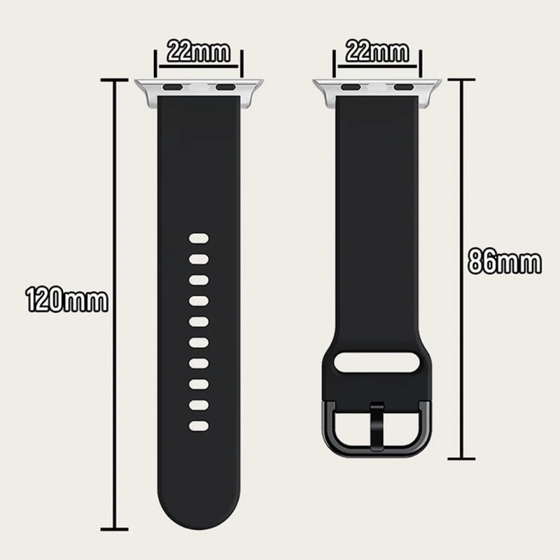 Elegant Apple Watch Series 7 41mm Silikon / TPU armband