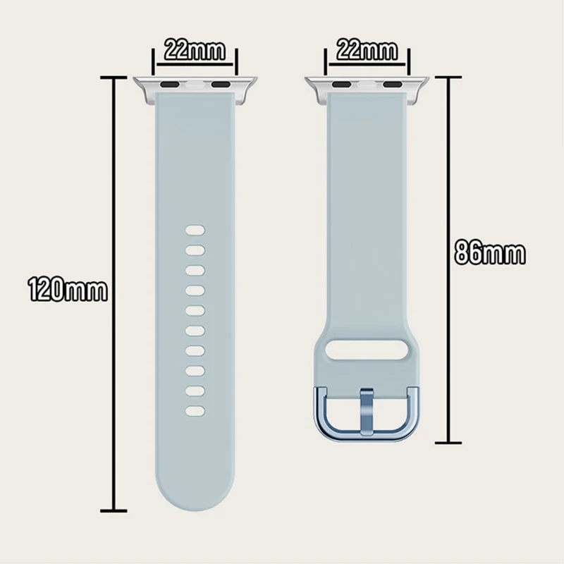 Elegant Apple Watch Series 7 41mm Silikon / TPU armband