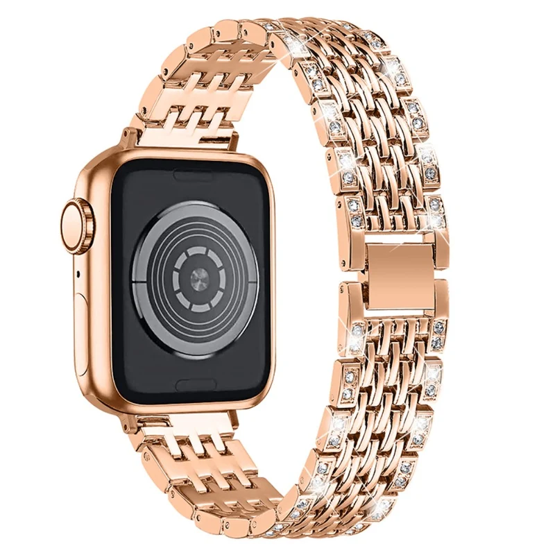 Reizend Apple Watch Series 7 41mm Metall und Strass armband