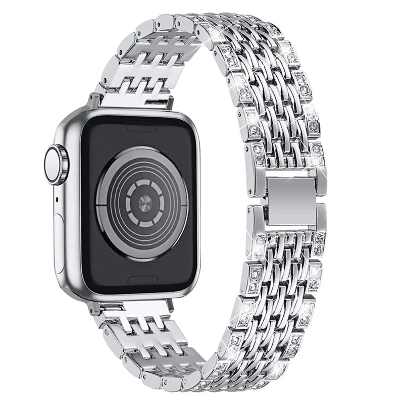 Reizend Apple Watch Series 7 41mm Metall und Strass armband