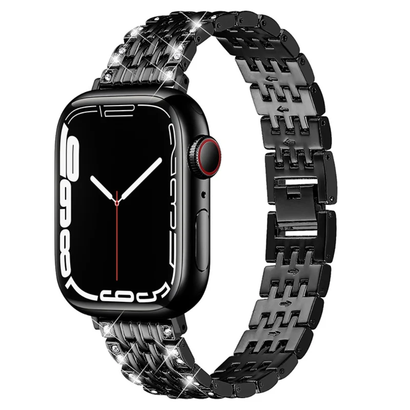 Reizend Apple Watch Series 7 41mm Metall und Strass armband