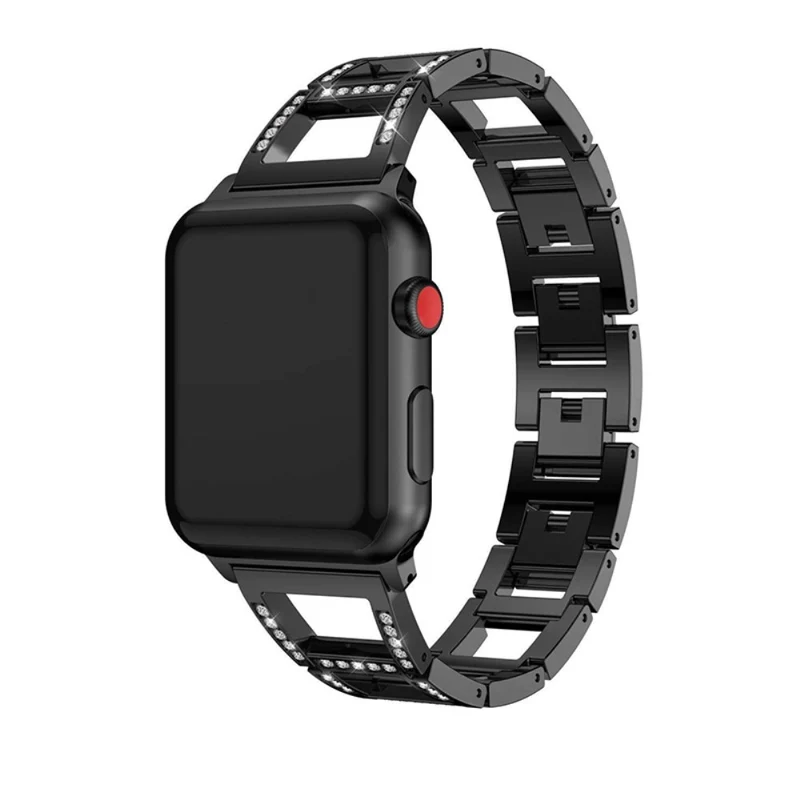 Reizend Apple Watch Series 7 41mm Metall und Strass armband