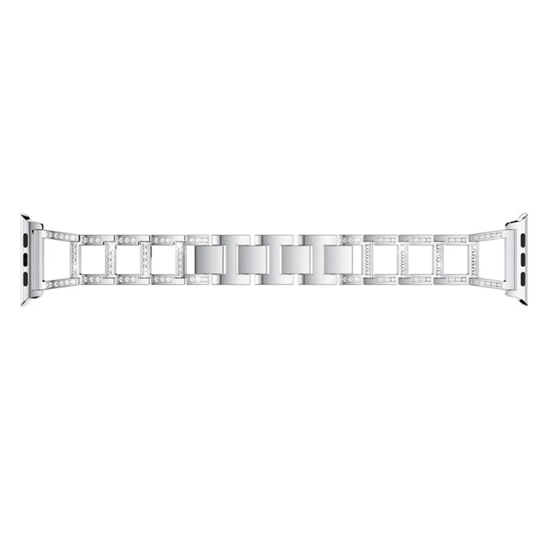 Reizend Apple Watch Series 7 41mm Metall und Strass armband