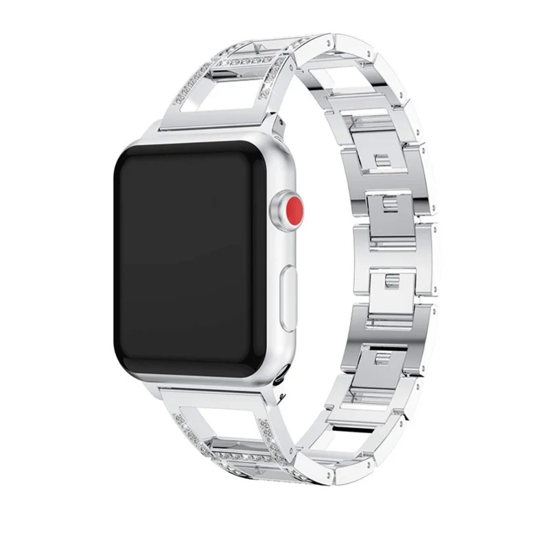 Reizend Apple Watch Series 7 41mm Metall und Strass armband