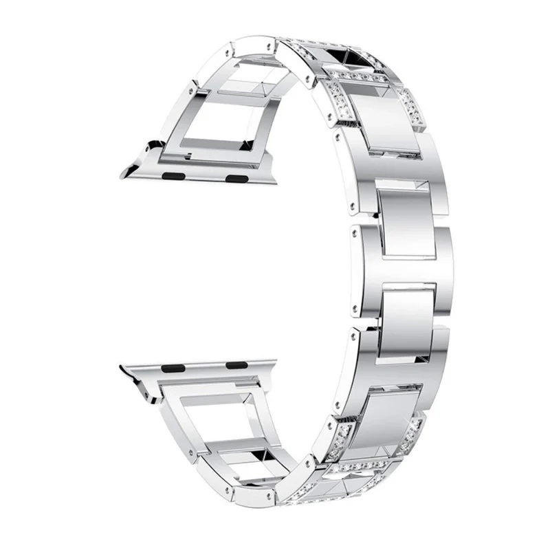 Reizend Apple Watch Series 7 41mm Metall und Strass armband