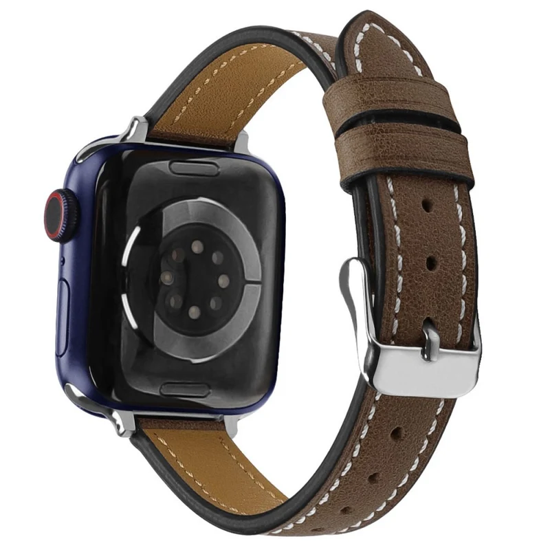 Stilvoll Apple Watch Series 7 41mm Echtes Leder armband