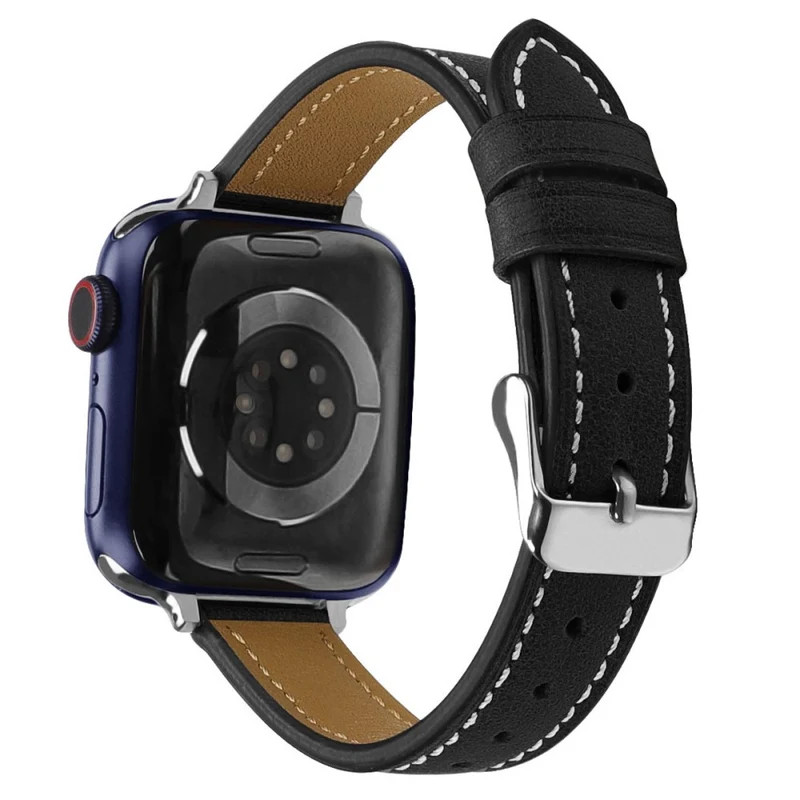 Stilvoll Apple Watch Series 7 41mm Echtes Leder armband