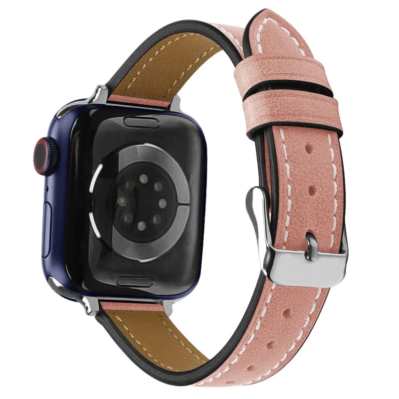 Stilvoll Apple Watch Series 7 41mm Echtes Leder armband