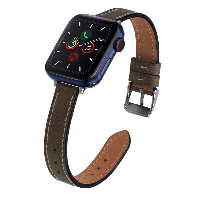 Stilvoll Apple Watch Series 7 41mm Echtes Leder armband